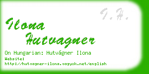 ilona hutvagner business card
